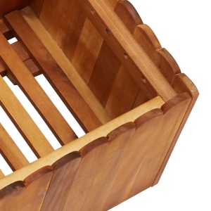 Strat inălțat de grădină, 100x30x25 cm, lemn masiv de acacia - Img 6