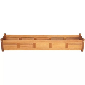 Strat inălțat de grădină, 150x30x25 cm, lemn de acacia - Img 2