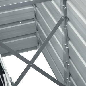Strat inălțat de grădină antracit 240x40x45 cm oțel galvanizat - Img 6