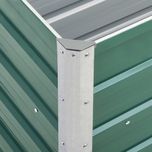 Strat inălțat de grădină verde 240 x 40 x 45 cm oțel galvanizat - Img 2