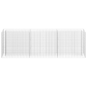 Strat inălțat gabion, 270 x 30 x 90 cm, oțel galvanizat - Img 4