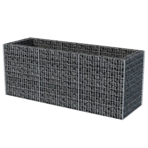Strat inălțat gabion, 270 x 90 x 100 cm, oțel - Img 3