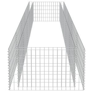 Strat inălțat gabion, 450 x 90 x 50 cm, oțel galvanizat - Img 5