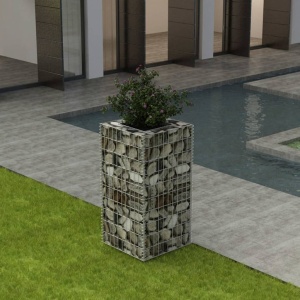 Strat inălțat gabion, 50 x 50 x 100 cm, oțel