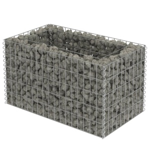 Strat inălțat gabion, 90 x 50 x 50 cm, oțel galvanizat - Img 4