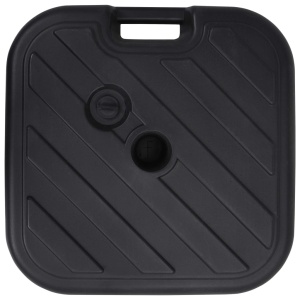 Suport de umbrelă, negru, 24 L, umplere cu nisip/apă - Img 3