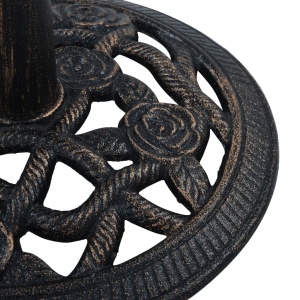 Suport de umbrelă, negru și bronz, 9 kg, fontă, 40 cm - Img 6