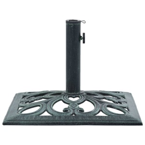 Suport de umbrelă, verde, 12 kg, fontă, 49 cm - Img 3