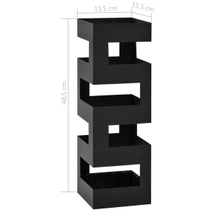 Suport de umbrele, model Tetris, oțel, negru - Img 5