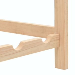 Suport sticle de vin, lemn de cedru, 57,5 x 28 x 102 cm - Img 5