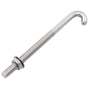Șurub de fixare tip J cu piuliță și șaibă, M8x120 mm, 25 seturi - Img 2