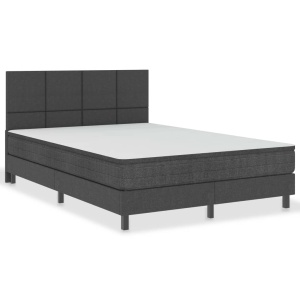 Tăblie de pat, gri inchis, 180 x 200 cm, material textil - Img 3
