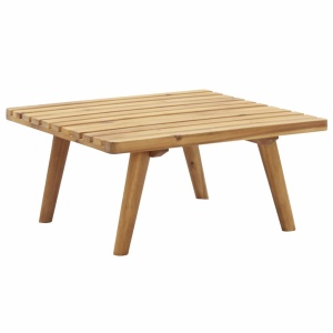 Taburet de grădină cu pernă, 60 x 60 x 29 cm, lemn masiv acacia - Img 4