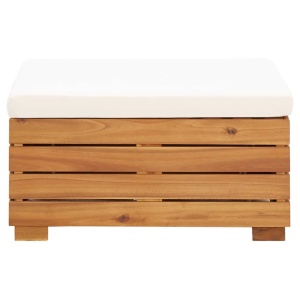 Taburet modular cu pernă, 1 buc., lemn masiv de acacia - Img 3