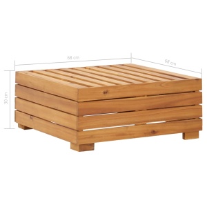 Taburet modular cu pernă, 1 buc., lemn masiv de acacia - Img 9