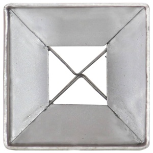 Țăruși de sol, 2 buc., argintiu, 7x7x75 cm, oțel galvanizat - Img 6