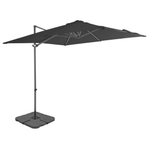 Umbrelă de exterior cu bază portabilă, antracit