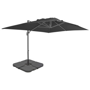 Umbrelă de exterior cu bază portabilă, antracit