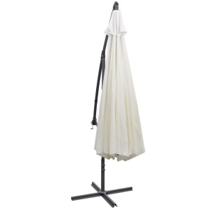 Umbrelă de soare, 3,5 m, alb nisip - Img 4