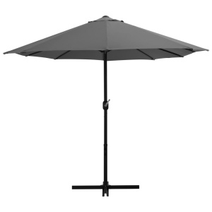 Umbrelă de soare cu stâlp aluminiu, antracit, 460 x 270 cm - Img 4