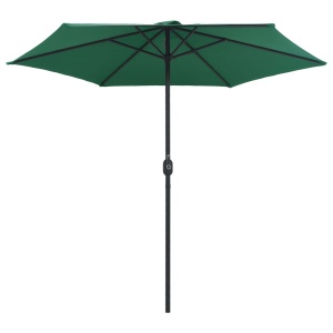 Umbrelă de soare cu stâlp aluminiu, verde, 270 x 246 cm - Img 4