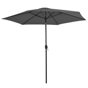 Umbrelă de soare de exterior, stâlp din metal, 300 cm, antracit