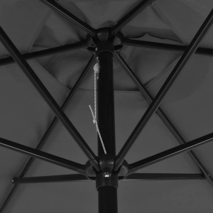 Umbrelă de soare de exterior, stâlp din metal, 300 cm, antracit - Img 2