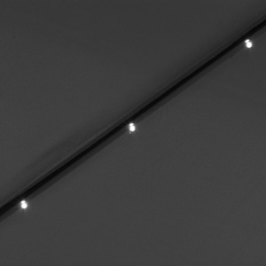 Umbrelă de soare exterior cu LED &amp; stâlp de oțel antracit 300cm - Img 3