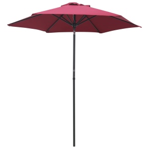 Umbrelă de soare, roșu burgund, 200 x 211 cm, aluminiu