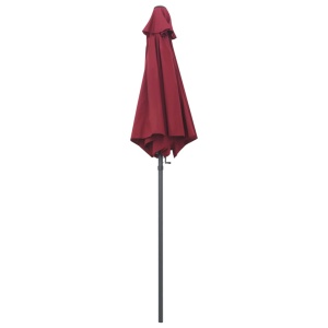 Umbrelă de soare, roșu burgund, 200 x 211 cm, aluminiu - Img 4