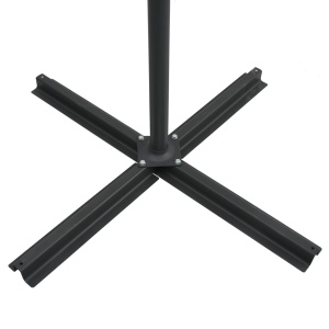 Umbrelă suspendată cu LED, stâlp oțel, gri taupe, 250x250 cm - Img 7