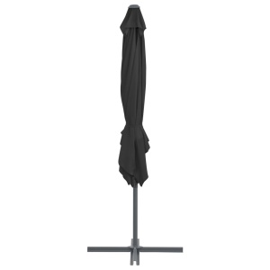 Umbrelă suspendată cu stâlp din oțel, antracit, 250x250 cm - Img 8