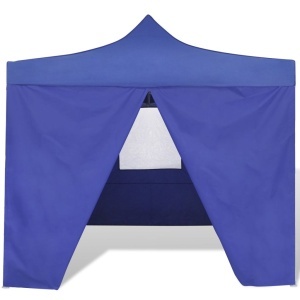 41466 Blue Foldable Tent 3 x 3 m with 4 Walls - Img 3