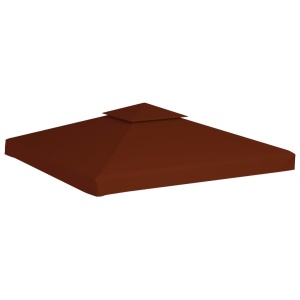 Acoperiș pavilion cu 2 niveluri, cărămiziu, 3 x 3 m, 310 g/m² - Img 4