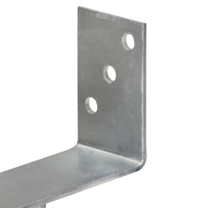 Ancore de gard, 6 buc., argintiu, 14x6x30 cm, oțel galvanizat - Img 5