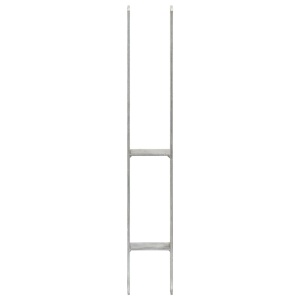 Ancore de gard, 6 buc., argintiu, 8x6x60 cm, oțel galvanizat - Img 3