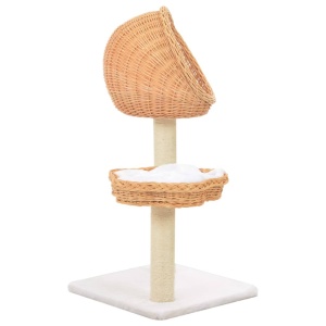 Ansamblu pentru pisici cu stâlp funie sisal, natural, salcie - Img 3