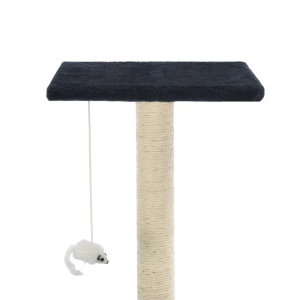 Ansamblu pisici, stâlpi din funie sisal, 95 cm Albastru inchis - Img 5