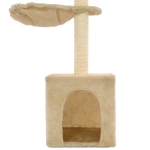 Ansamblu pisici, stâlpi funie de sisal, 105 cm, bej - Img 5