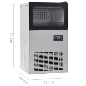 Aparat de făcut cuburi de gheață, negru, 420 W, 45 kg / 24 h - Img 9