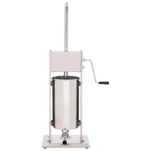 Aparat de umplut cârnați manual, argintiu, 15L, oțel inoxidabil - Img 2
