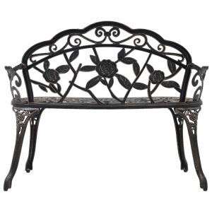 Bancă bistro, bronz, 100 cm, aluminiu turnat - Img 3