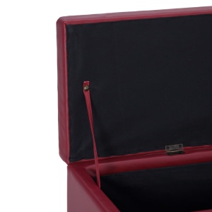 Bancă, compartiment de depozitare, grena 116 cm piele ecologică - Img 6