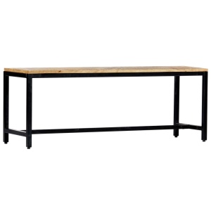 Bancă de bucătărie, 120 cm, lemn masiv de mango nefinisat - Img 2