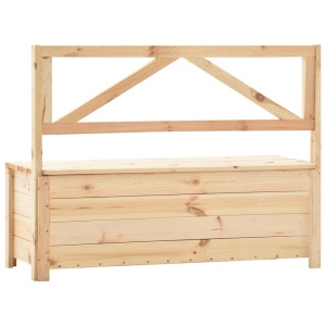 Bancă de depozitare, 120 cm, lemn masiv de pin - Img 7