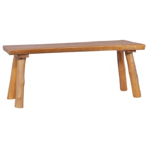 Bancă de grădină, 120 cm, lemn masiv de tec - Img 9