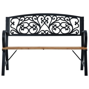 Bancă de grădină, 120 cm, lemn - Img 2