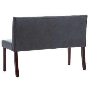 Bancă, gri, 120 cm, velur ecologic - Img 7