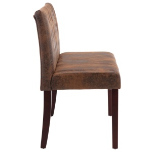 Bancă, maro, 120 cm, velur ecologic - Img 4