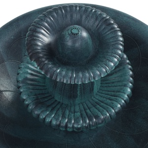 Bazin pentru păsări cu fântână, verde, 50 x 91 cm, plastic - Img 8